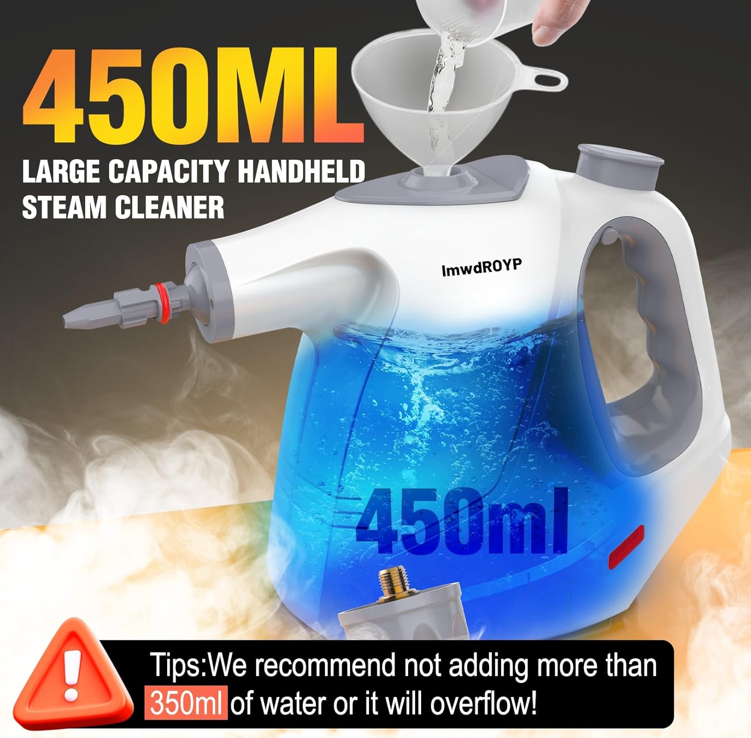 Detalle de Hand Held Steam Cleaner 450ml steam cleaner