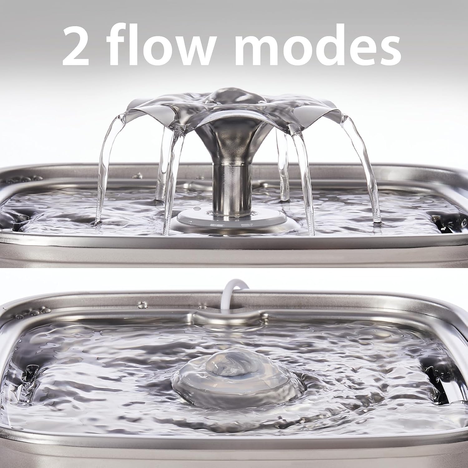 Thumbnail 5 de Veken Stainless Steel Pet Fountain 108oz 🐾