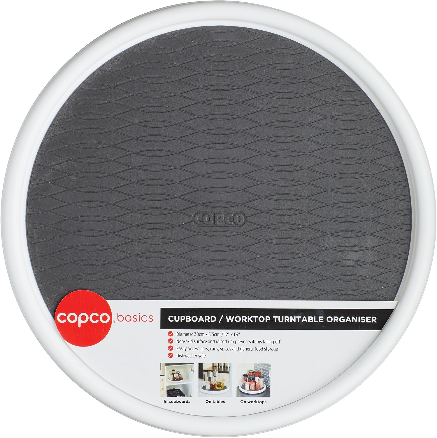 Thumbnail 2 de Copco Basics Lazy Susan Turntable, 30 cm Plastic Cupboard Organiser