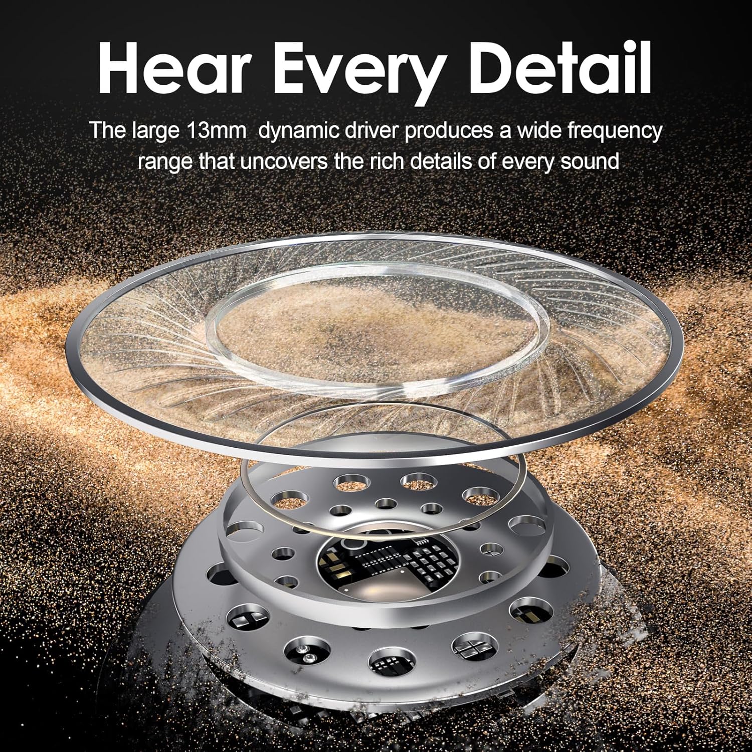 Detalle 1 de Rythflo Bluetooth Headphones 150h playtime
