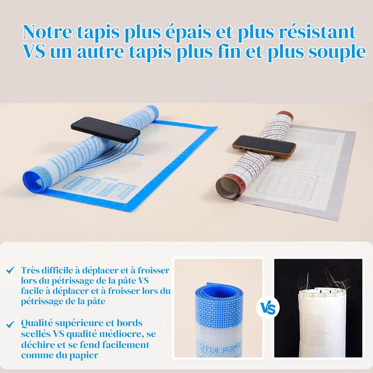 Thumbnail 2 de SUPER KITCHEN extra grote siliconen bakmat 71 x 51 cm, antikleef en antislip