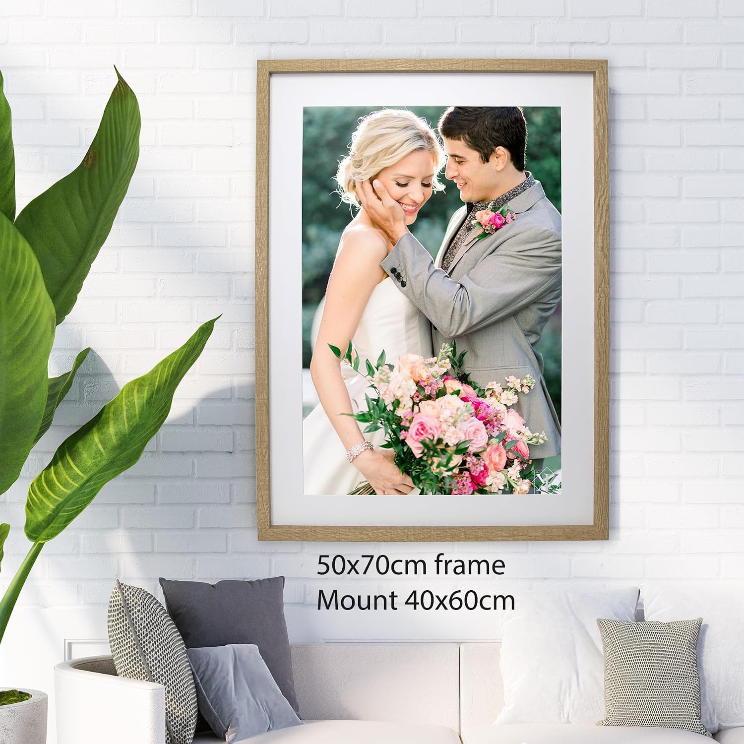 Detalle 2 de Wooden Picture Frames Set of 3 50x70cm 🖼