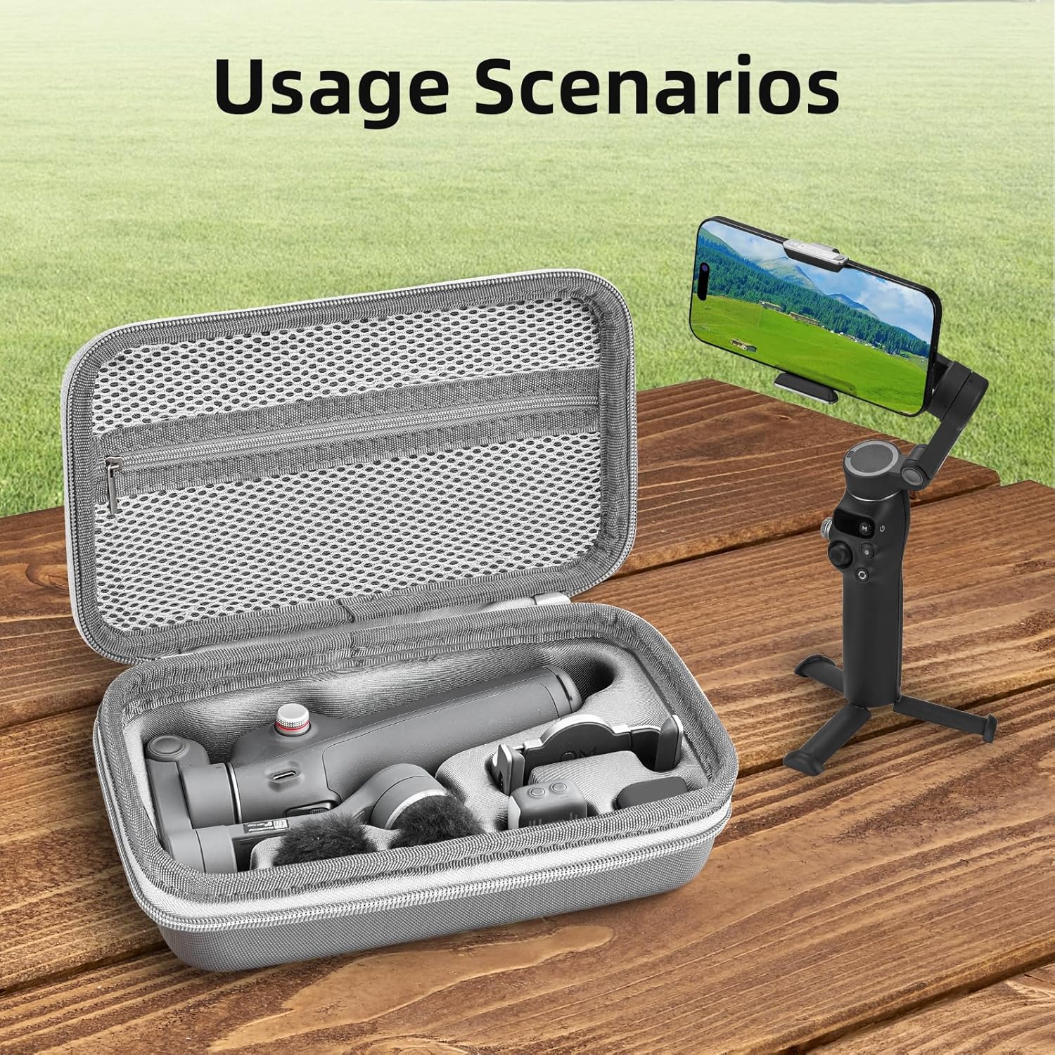 Thumbnail 6 de BRDRC Osmo Mobile 7P 8 Case: PU Leather Portable Storage for DJI Gimbal