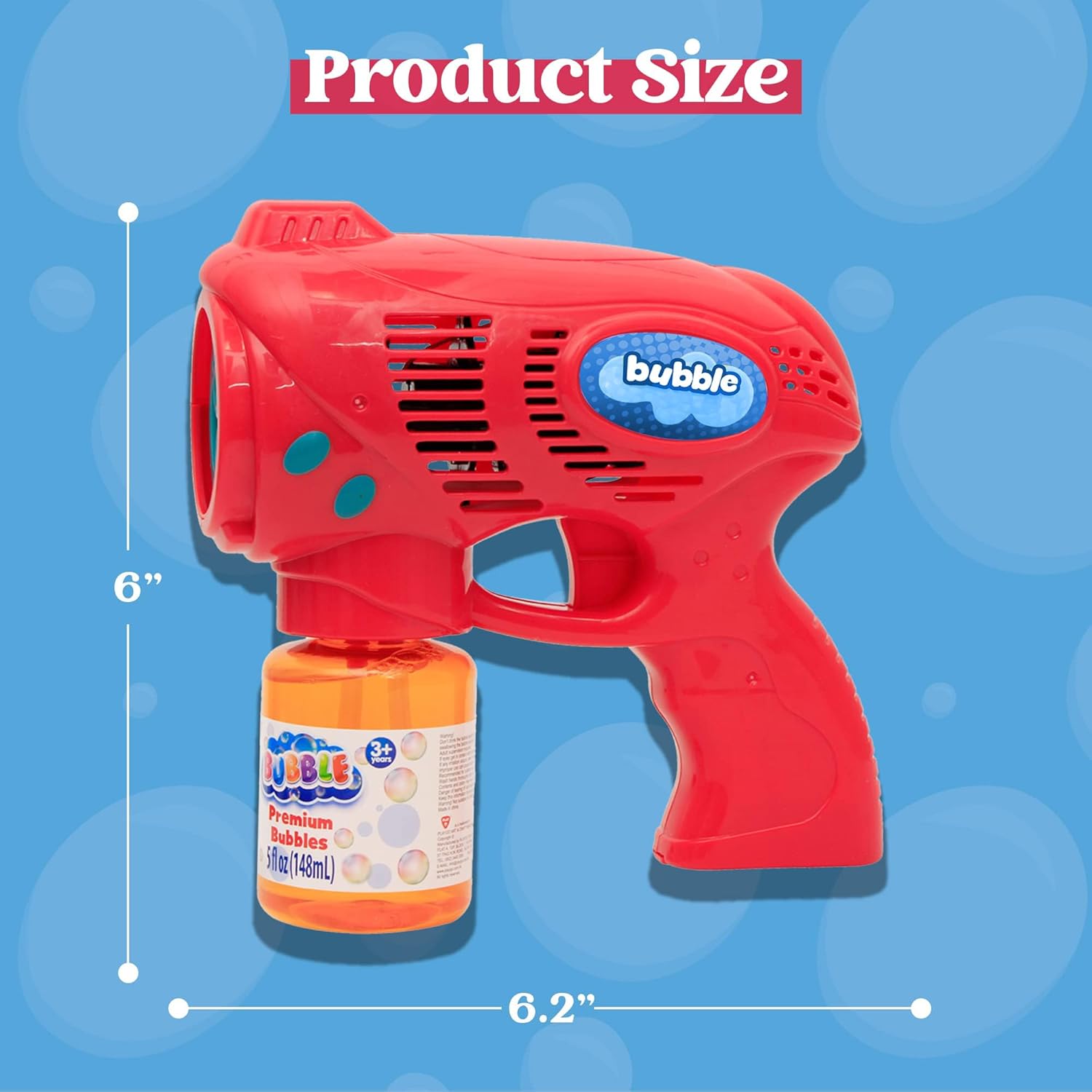 Thumbnail 2 de JOYIN 2 Bubble Guns (Age 3+) with 2 Bubble Solution bottles — kids’ bubble blaster for outdoor play