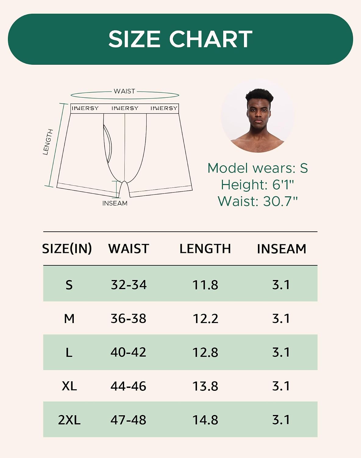 Detalle 2 de INNERSY Men's Boxer Shorts Multipack Open Fly - Breathable Quick-Dry Mesh (Pack of 4)