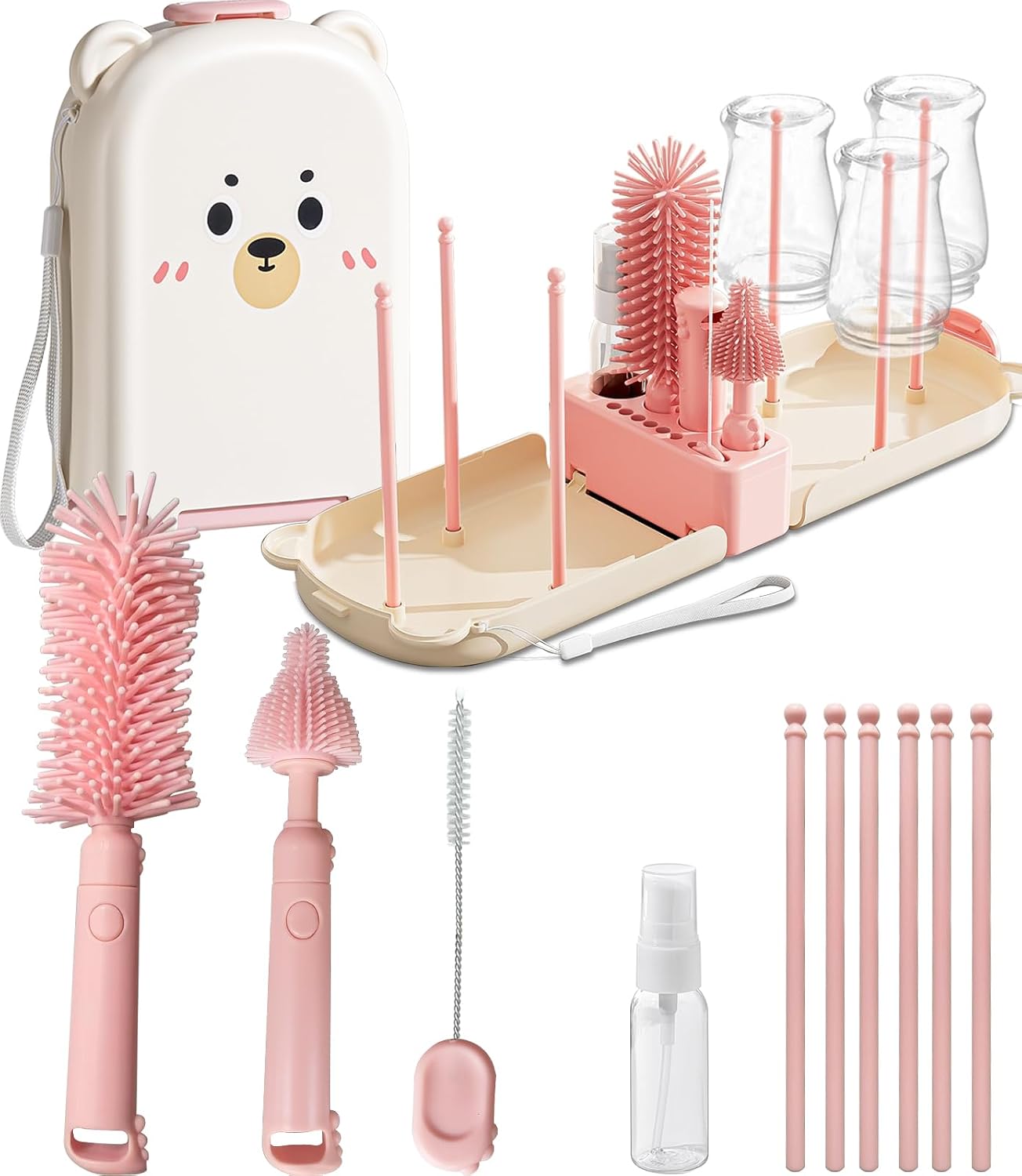Detalle de Travel Baby Bottle Cleaner Kit 6-in-1