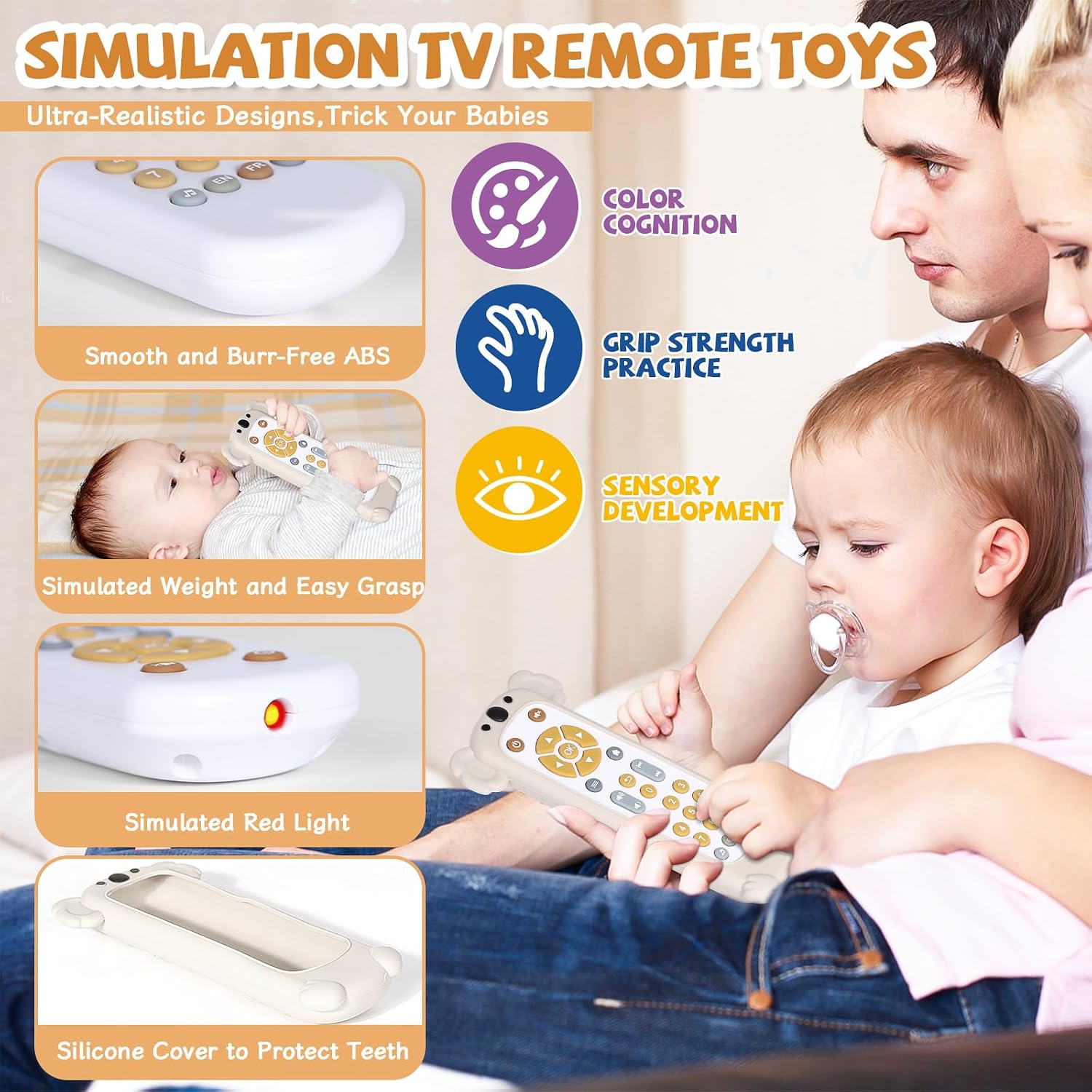 Detalle de Orzbow Baby Musical Remote Control Toy with Number Teaching (remote-style learning for 6–18 months)