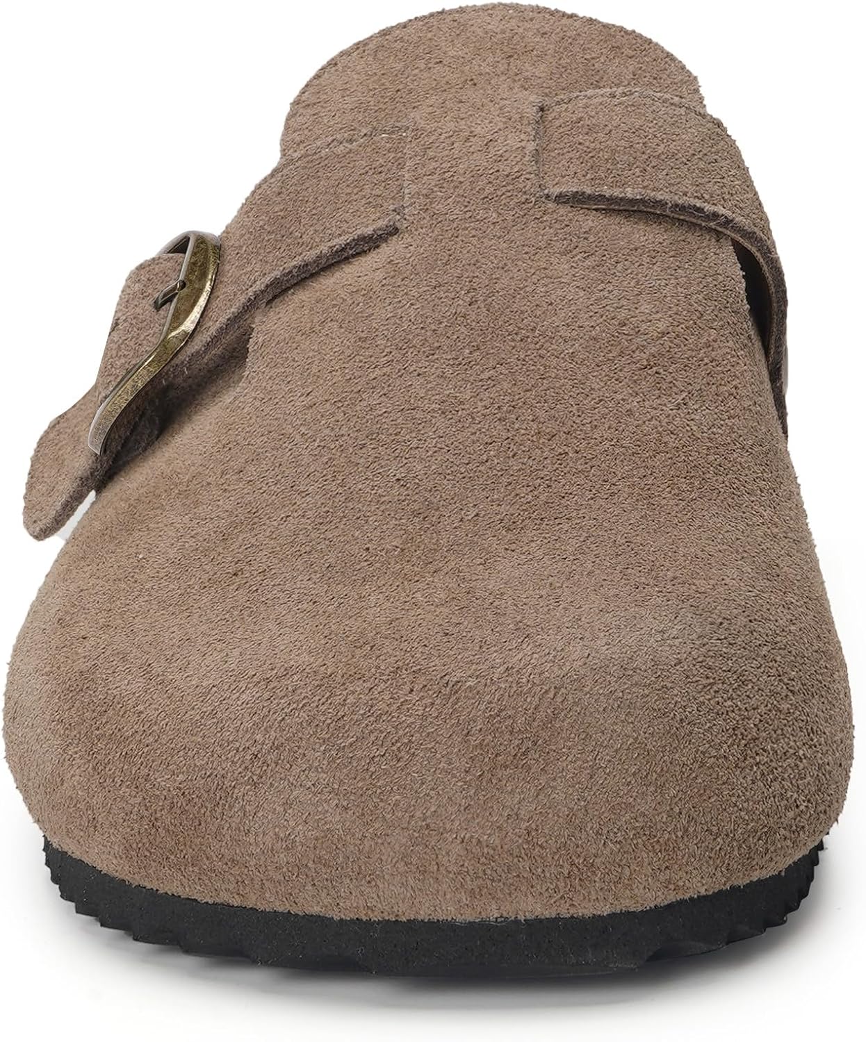 Detalle de ZUSERIS Suede Clogs for Women and Men, Wide Width with Cork Footbed