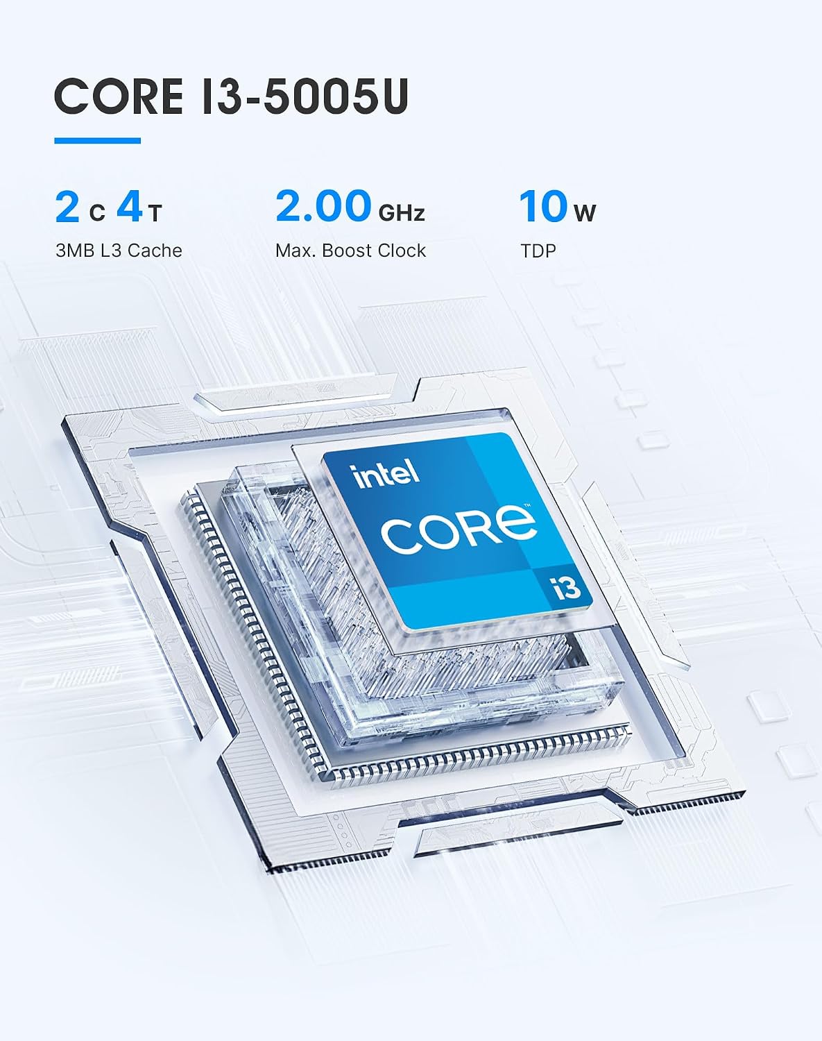 Detalle de origimagic C3 Mini PC i3 5005U, 8GB