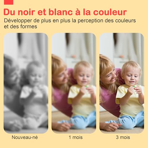 Thumbnail 1 de URMYWO Livre Noir et Blanc Bébé – jouet d'éveil 0-12 mois pour le tummy time