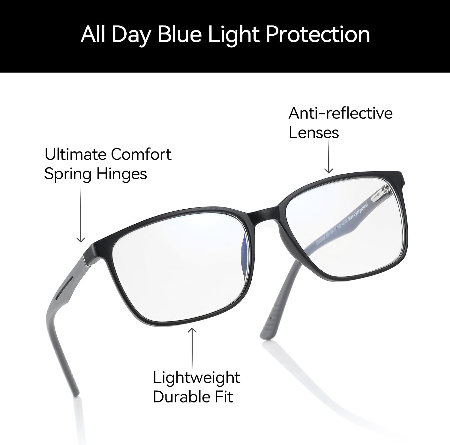 Detalle de ZENOTTIC Blaulichtfilter-Lesebrille mit +3,5