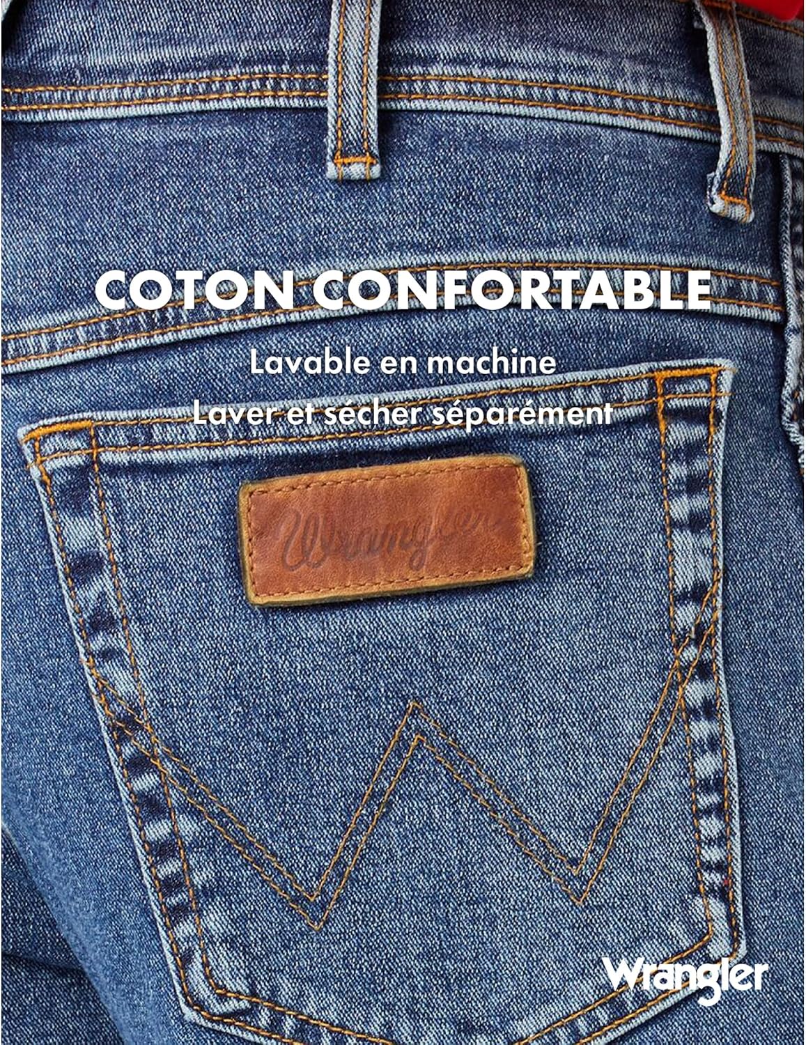 Detalle 2 de Wrangler Men's W121 Jeans — jean denim à 5 poches pour occasions décontractées