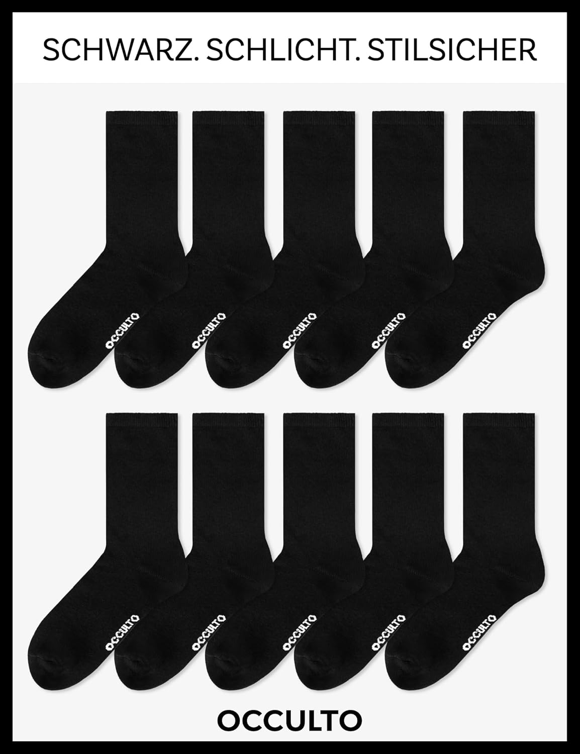Detalle 1 de Occulto Hermann Herren Socken 10er Pack