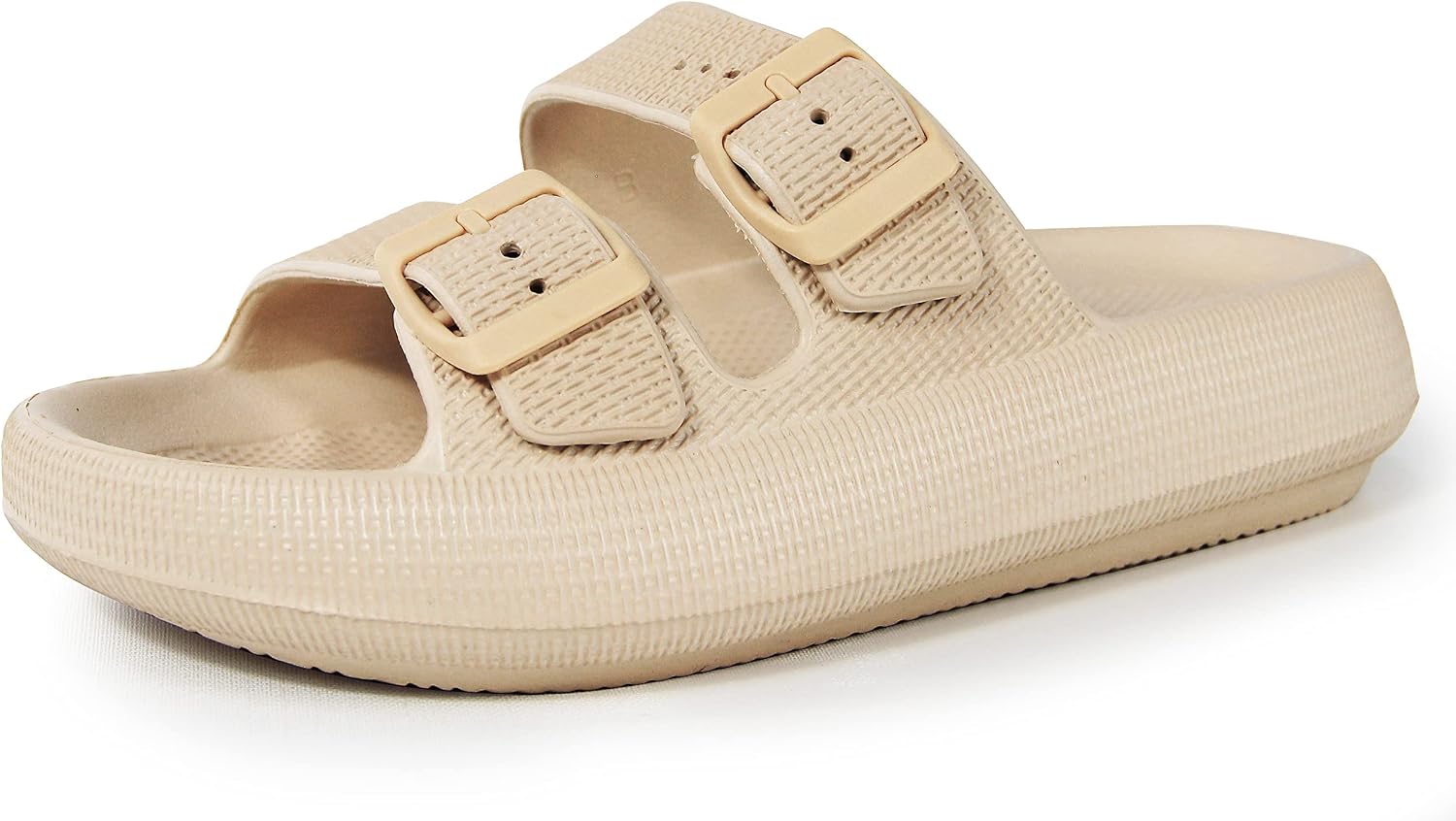 Thumbnail 6 de BenSorts Pillow Slide Sandals with Adjustable Buckles and 1.57-inch Sole
