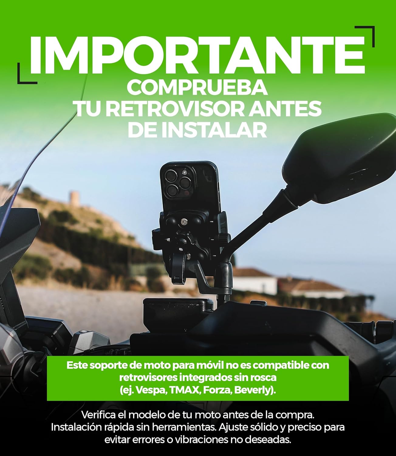 Thumbnail 5 de MOGGAM Soporte móvil moto antivibración 360°