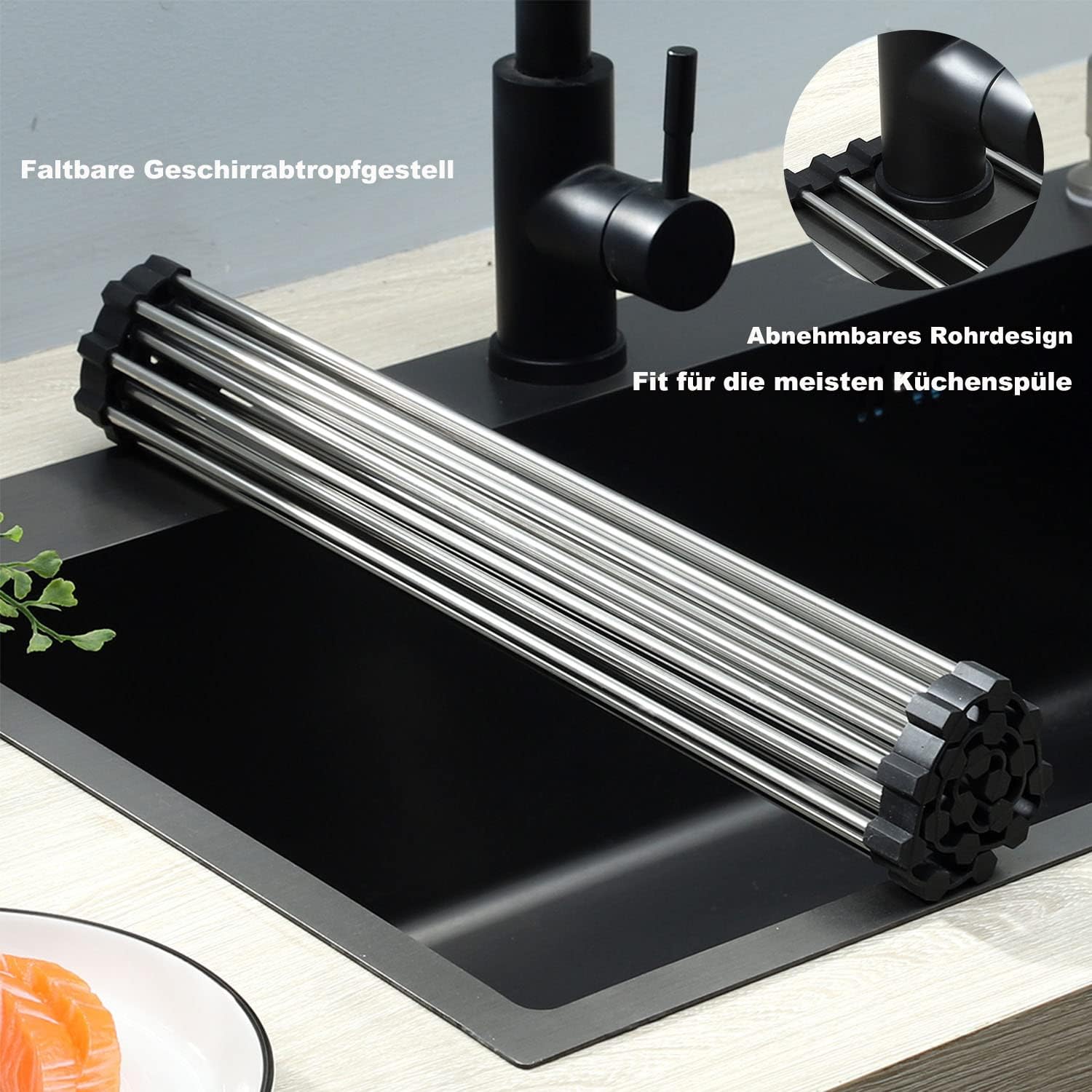 Detalle 2 de ViWaVee Escurreplatos Plegable 43 x 35