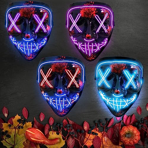 Detalle 2 de Jsdoin Red LED Purge Mask with 3 Lighting Modes and Adjustable Strap