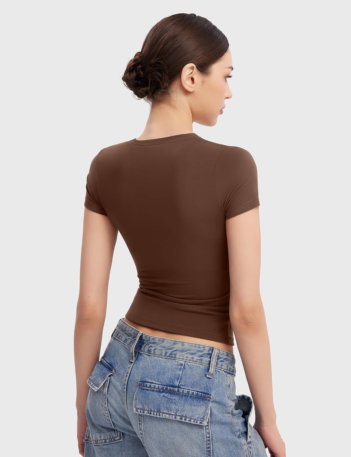 Thumbnail 5 de PUMIEY Women's Scoop-Neck T-Shirt, Smoke Cloud Pro