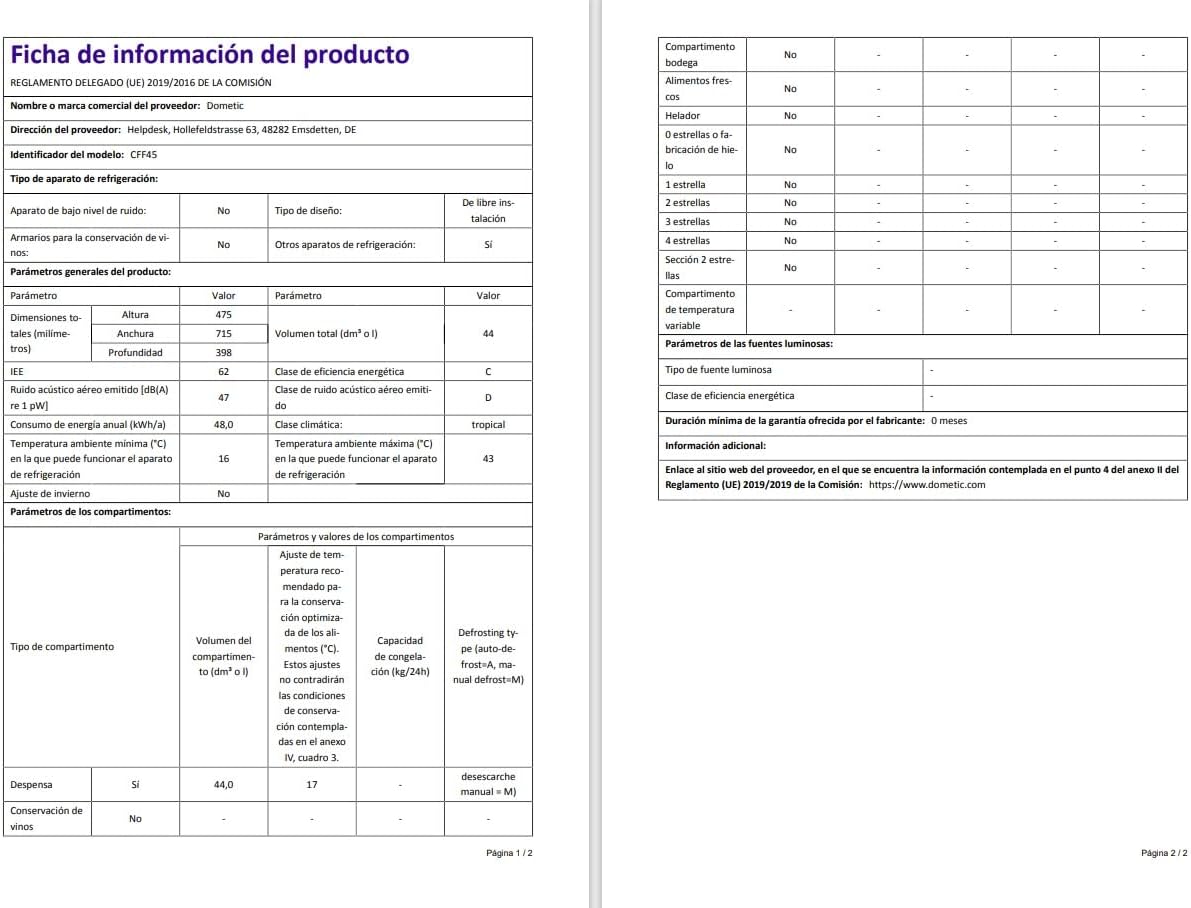 Thumbnail 9 de DOMETIC CFF 45 Nevera y congelador portátil ❄️ 38L para coche y barco