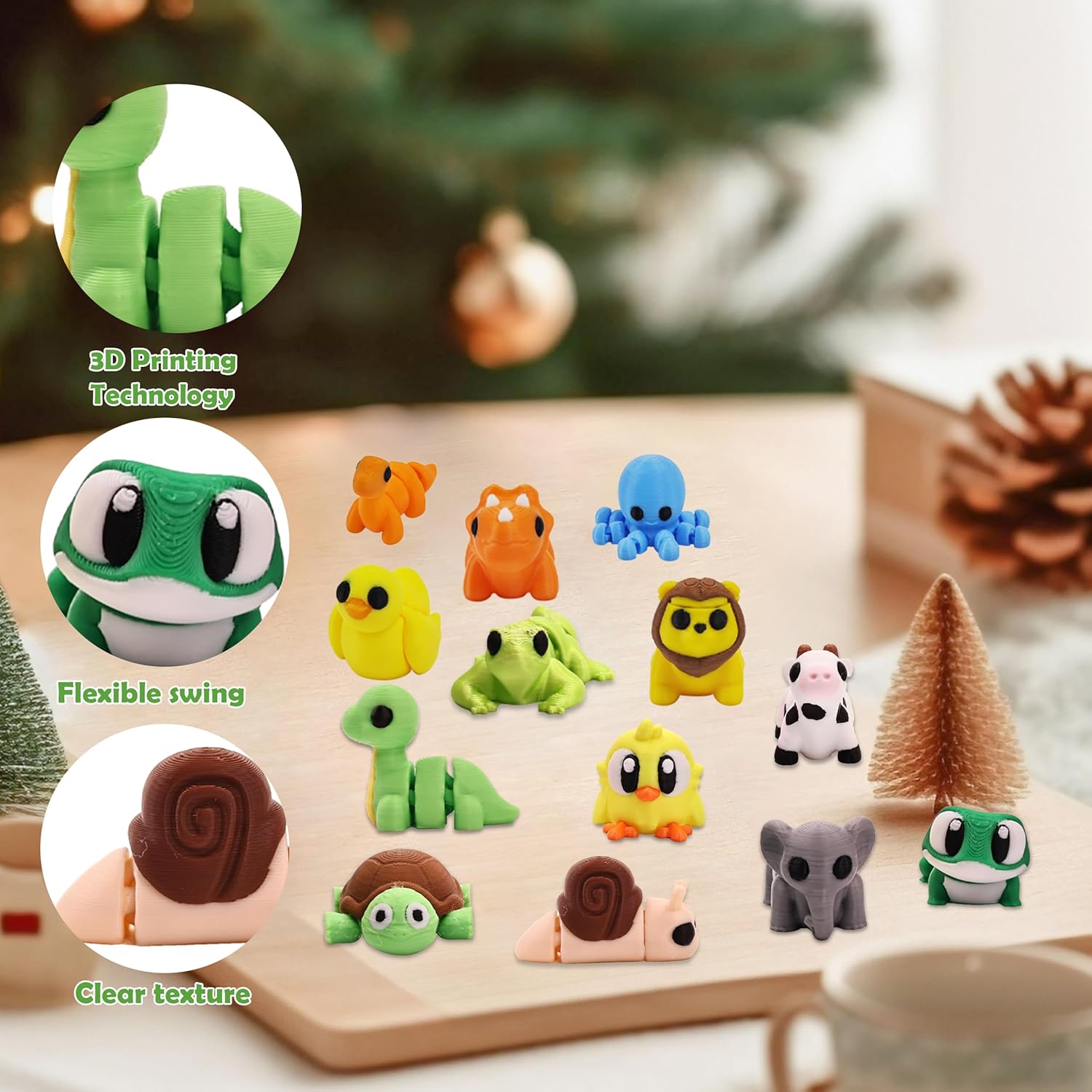Thumbnail 4 de 35 PCS Mystery Animal Figurines: Random 3D Printed Miniatures for Fun, Fidgeting, and Gifts