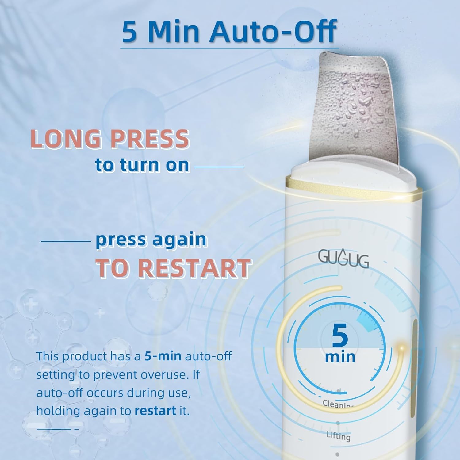 Thumbnail 5 de GUGUG Peeling Ultrasónico Facial 4 modos