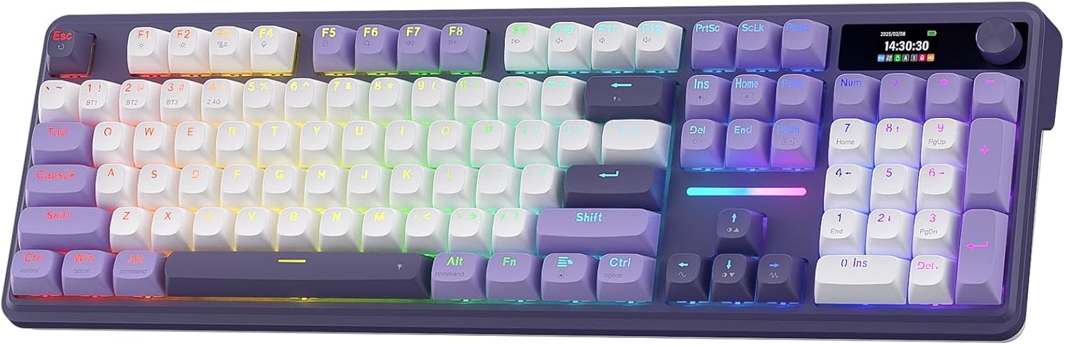 Detalle de Redragon K762 PRO Terraflare Wireless 104-Key Gasket Gaming Keyboard