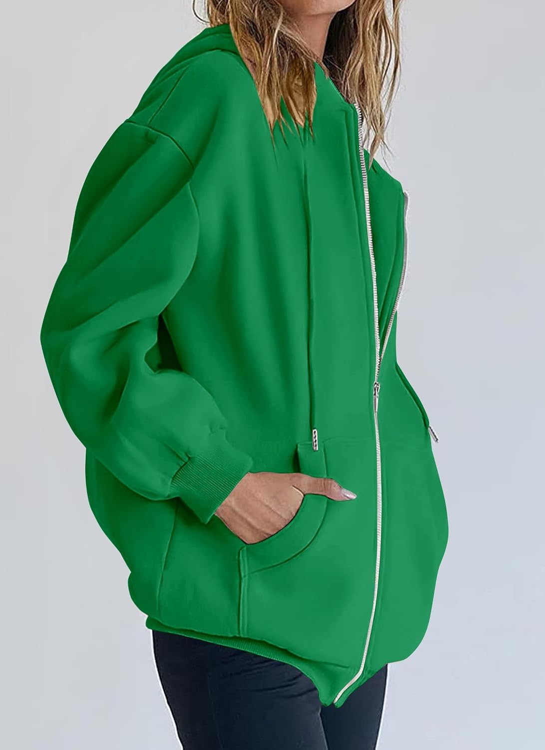 Thumbnail 6 de PRETTYGARDEN Women's Zip-Up Hoodie, Fleece-Lined with Pockets