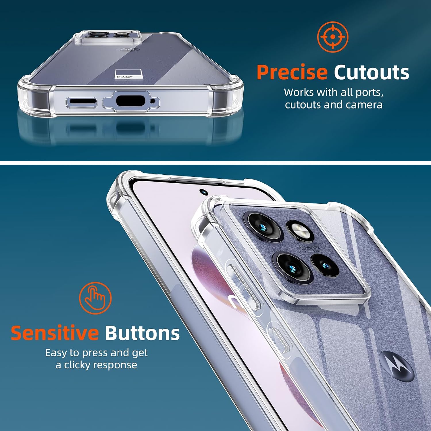 Detalle de Pnakqil cover Motorola Edge 50 Neo 6.07
