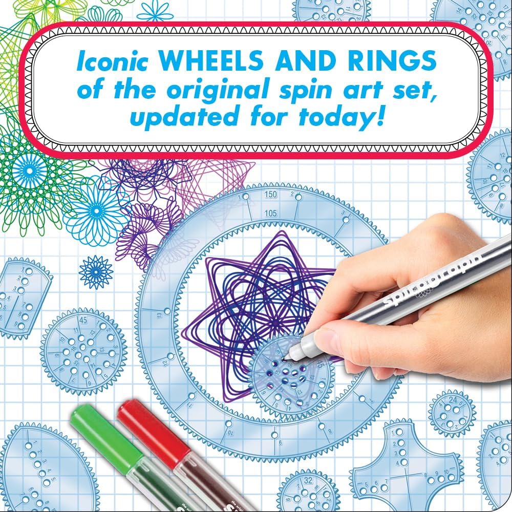 Thumbnail 1 de Spirograph Deluxe Set Spiral Art Kit 8+ 🎨