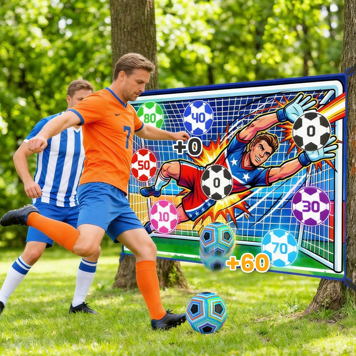 Thumbnail 1 de FANPROMS Soccer Goal Set with 2 Balls