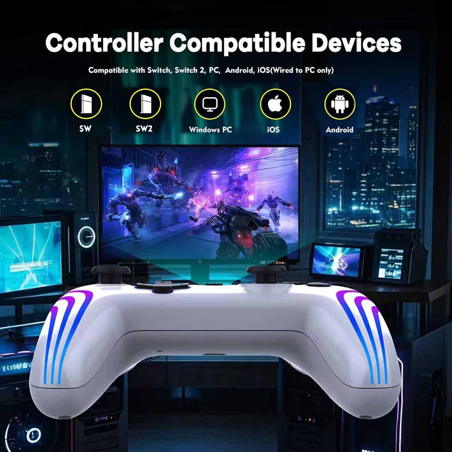 Thumbnail 6 de MYSTILUCK MYSTILUCK Wireless Pro Controller 7 RGB