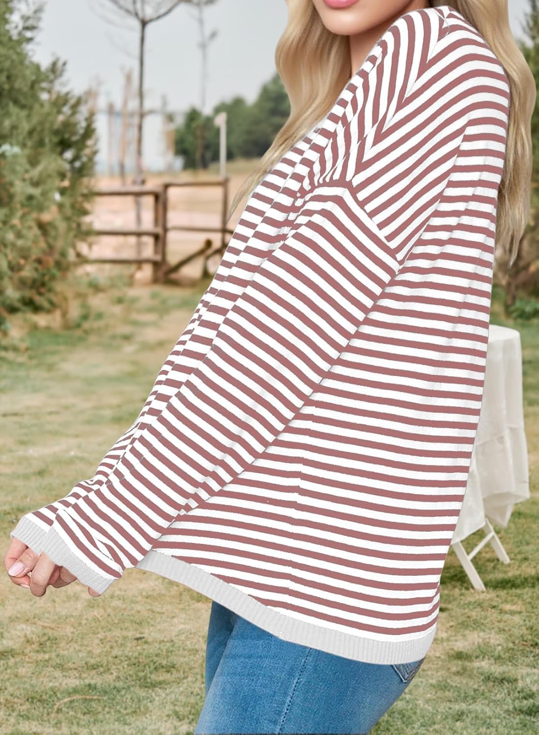 Thumbnail 2 de Cuptacc Pullover Damen Gestreiftes Sweatshirt
