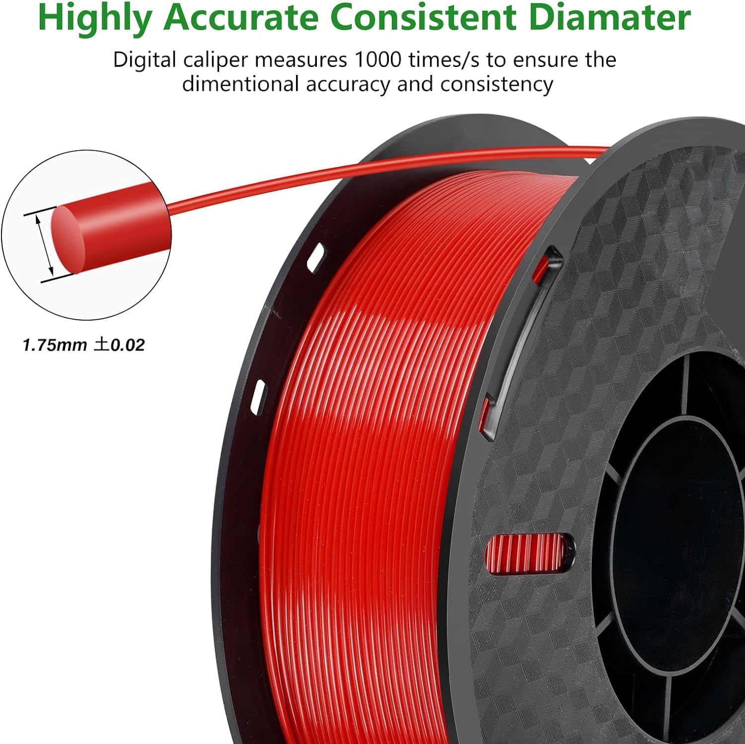 Detalle 2 de Kingroon PETG Filament Bundle 1.75mm (10kg) for FDM 3D Printers – multi-colour PETG set