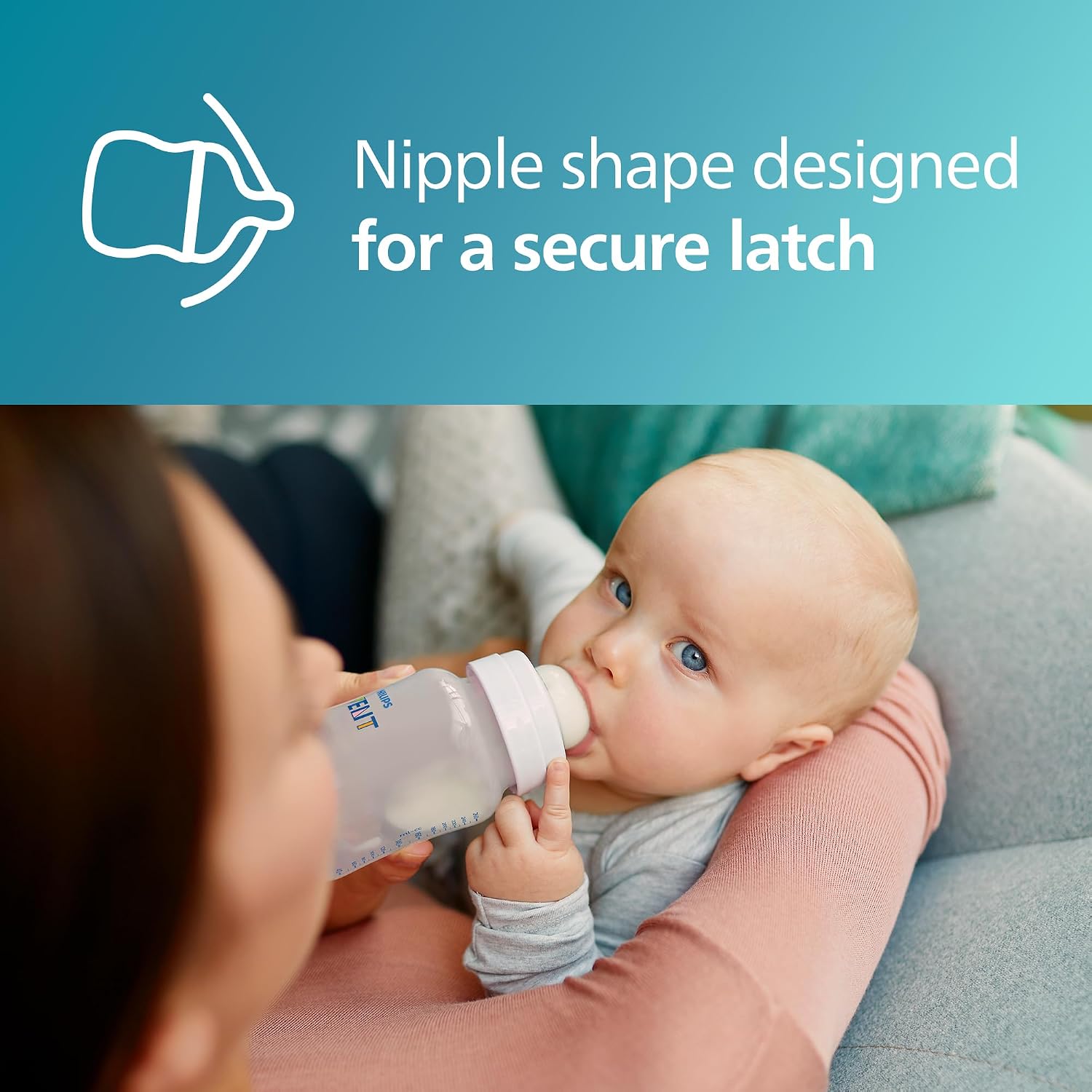 Detalle de Philips Avent SCY763/44 アンチコリック乳首 ミディアムフロー・BPAフリー 4個入り