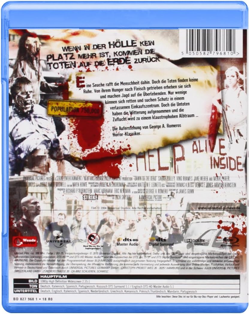 Thumbnail 1 de Dawn of the Dead Director’s Cut, Widescreen Horror Film on One Disc