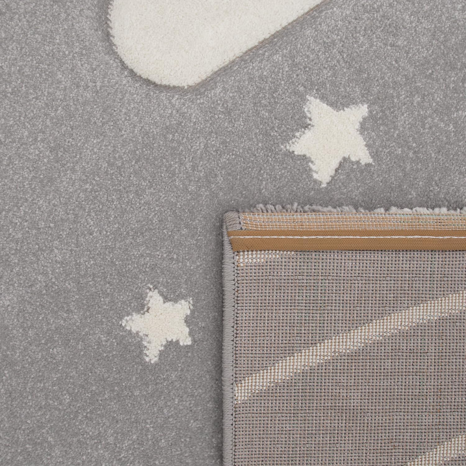 Detalle 2 de Paco Home Alfombra Infantil 3D Montañas Color Pastel 133cm 🏔