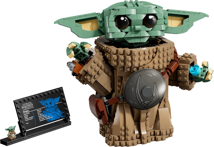 Detalle de LEGO Star Wars Grogu (Lehrling des Mandalorianers) 75446 – Detailreiches Display- & Bauprojekt