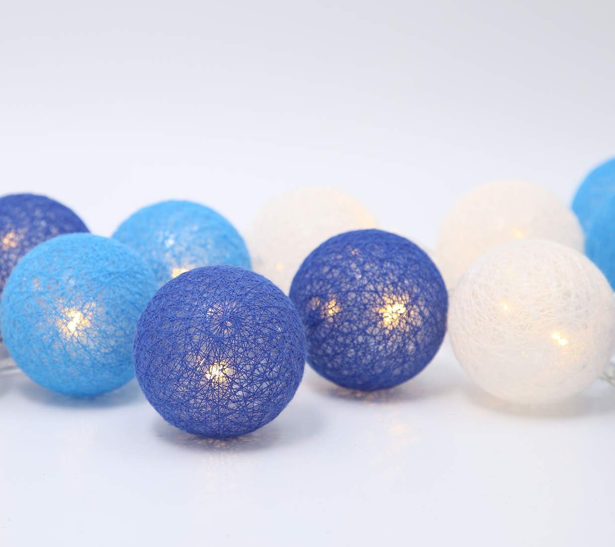 Thumbnail 1 de LED Lichterkette Baumwollkugeln 3,3 m – batteriebetrieben, 20 Kugeln, IP44