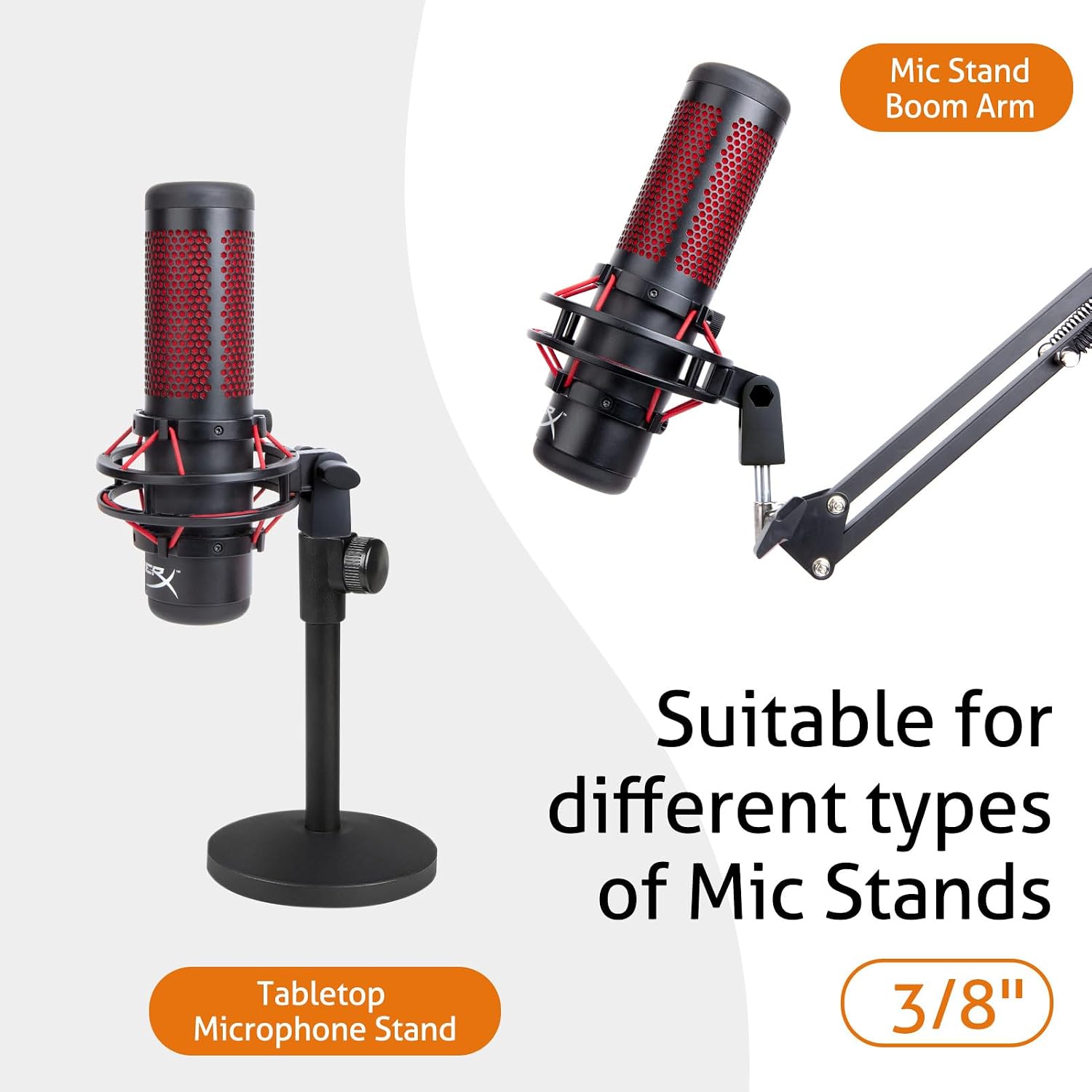 Detalle 2 de SUNMON HyperX QuadCast Microphone Mount Adapter, 3/8-Inch Thread