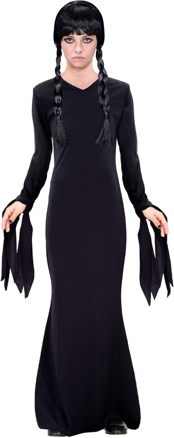 Thumbnail 1 de WIDMANN MILANO Party Fashion Dark Girl Kinderkostüm (langes schwarzes Kleid) – Gothic-Look für Halloween & Karneval