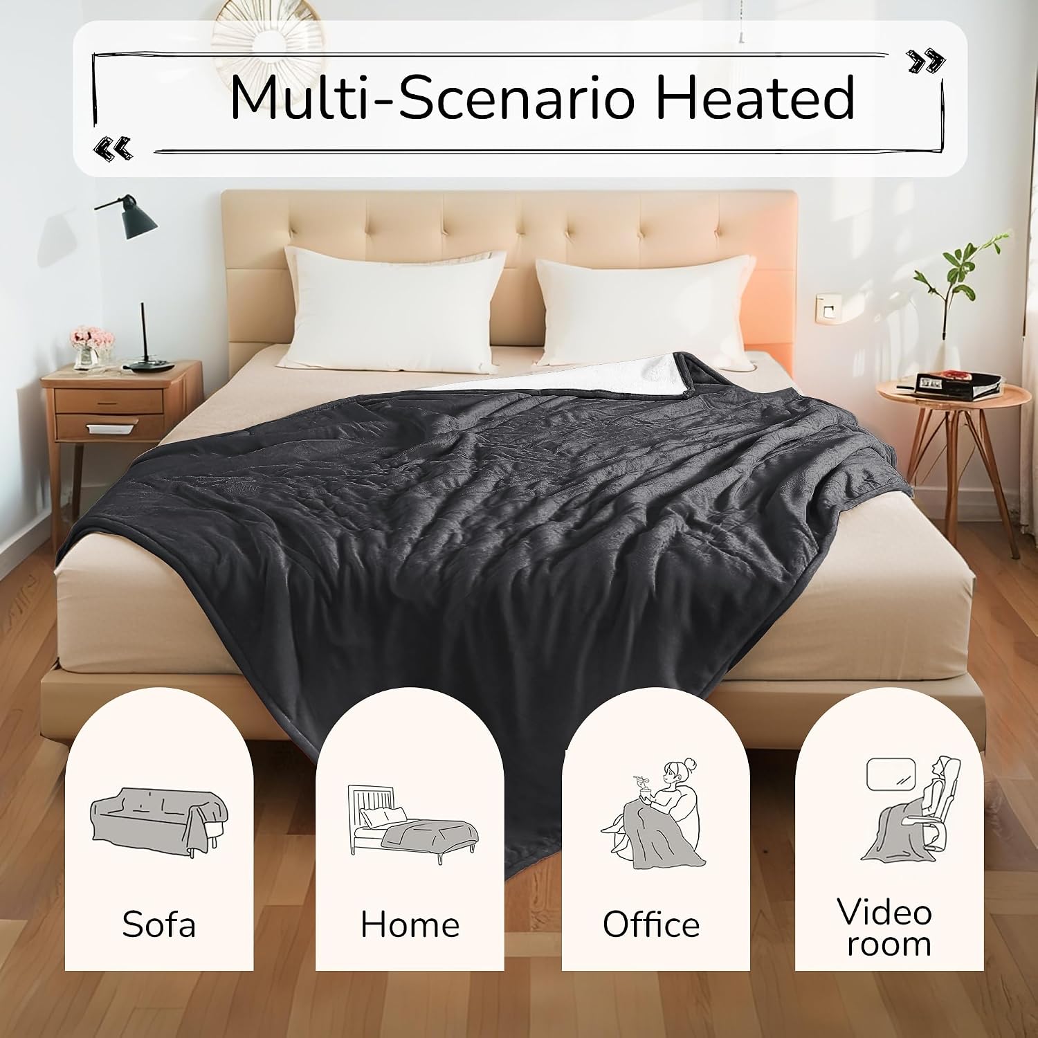 Thumbnail 5 de RALYSUN Heated Blanket 72x84