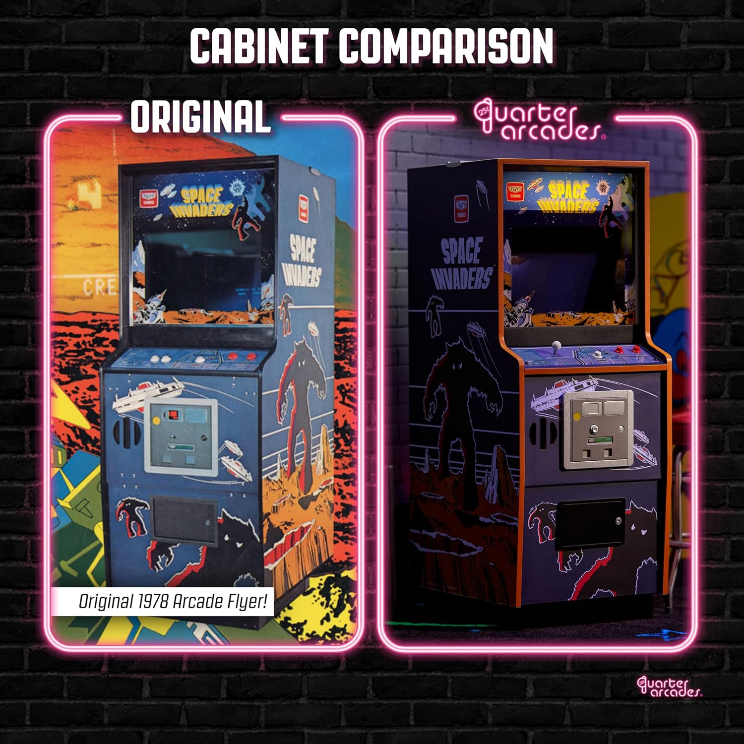 Detalle de Numskull Quarter Arcades Space Invaders 1/4 Scale Mini Arcade
