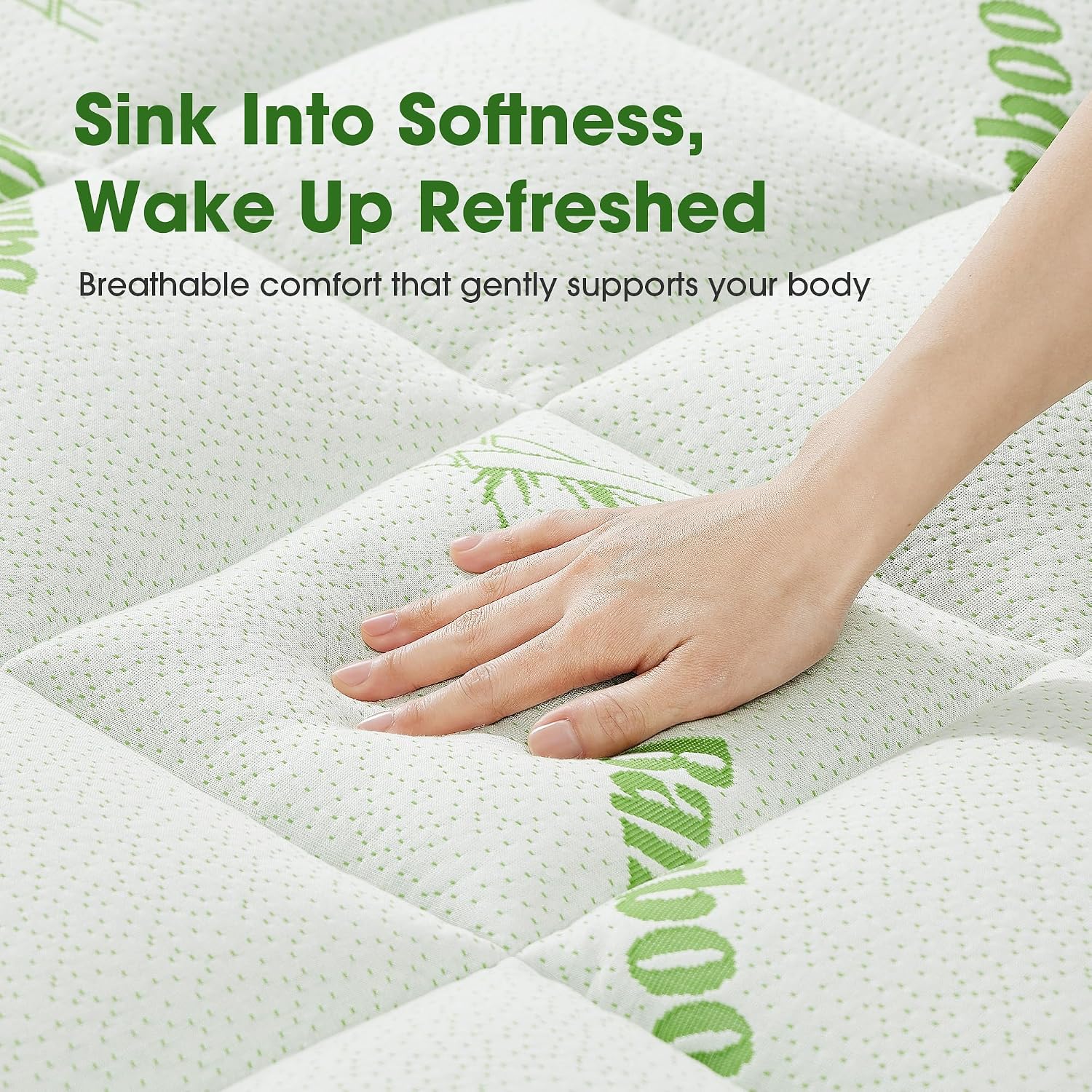 Thumbnail 1 de GRUSIGN CL-ZXW Queen Mattress Pad, Bamboo-Derived Viscose Blend, Deep Pockets