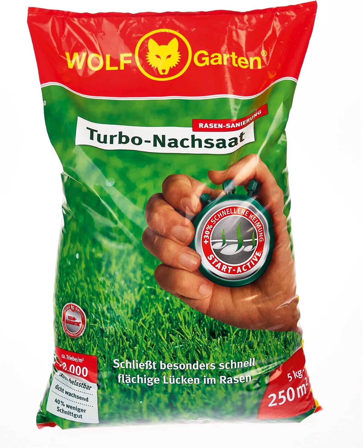 Thumbnail 6 de WOLF-Garten Turbo-Nachsaat LR50 zur Rasensanierung – 1 kg Karton (50 m²)
