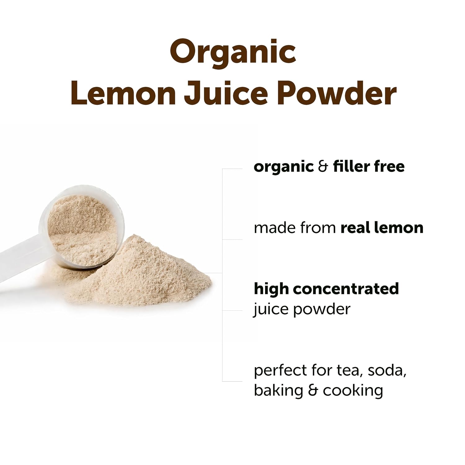 Detalle 2 de Micro Ingredients SPB-Parent Organic Lemon Juice Powder, 10 oz, No Sugar or Additives