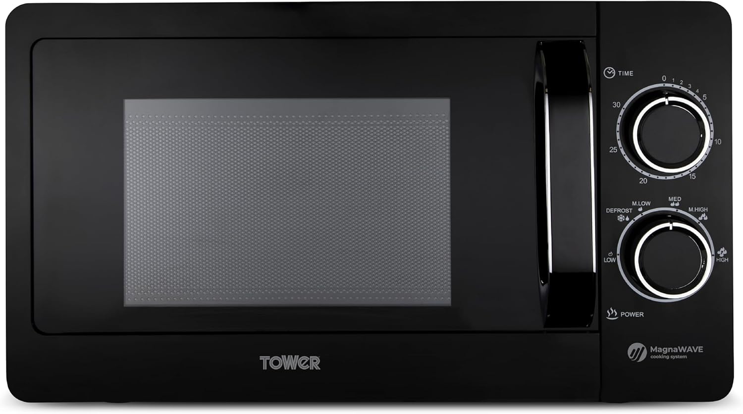 Detalle de Tower T24042BLK Manual Microwave 800W
