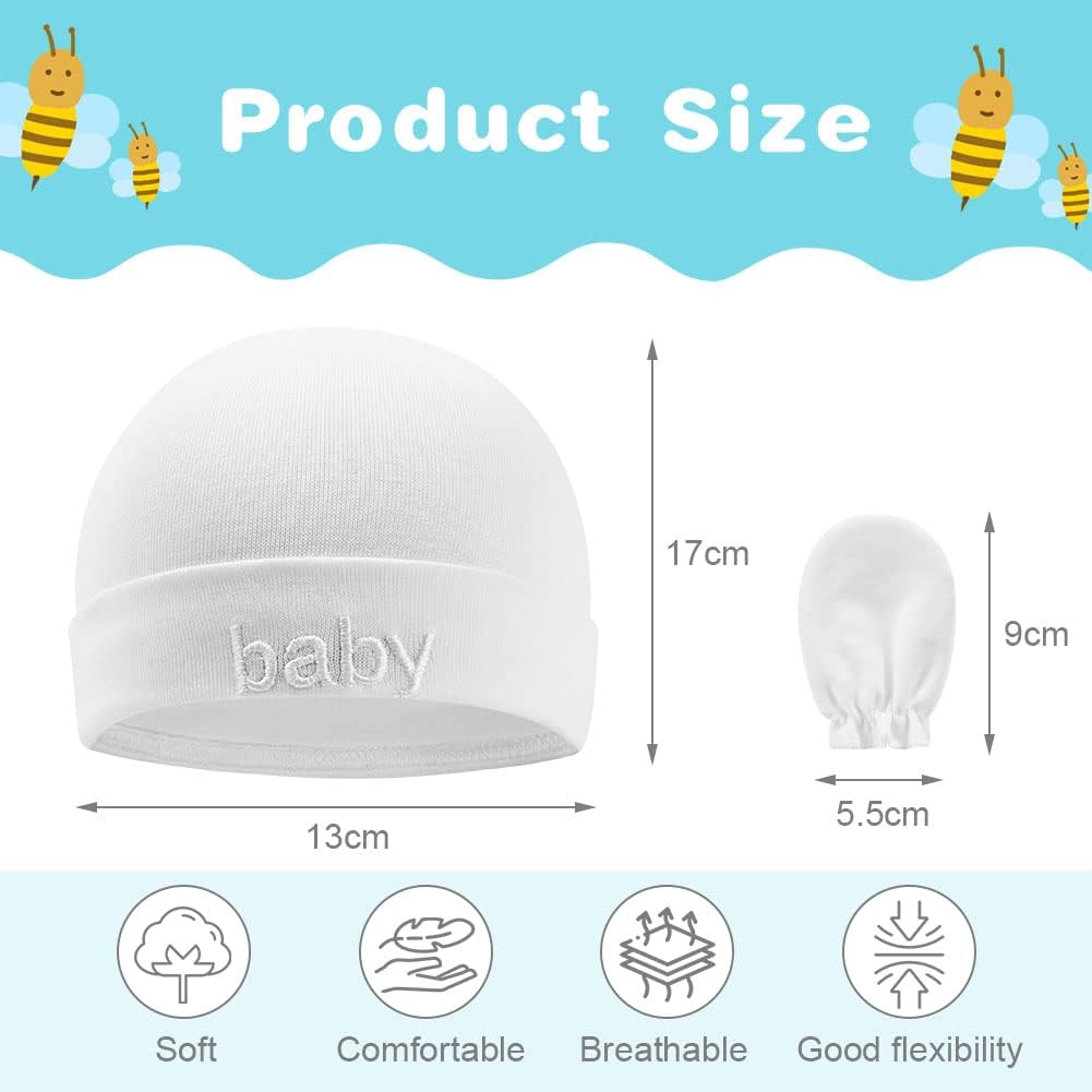 Thumbnail 1 de Set cappellino e guanti neonati in cotone – Aolso 0–6 mesi