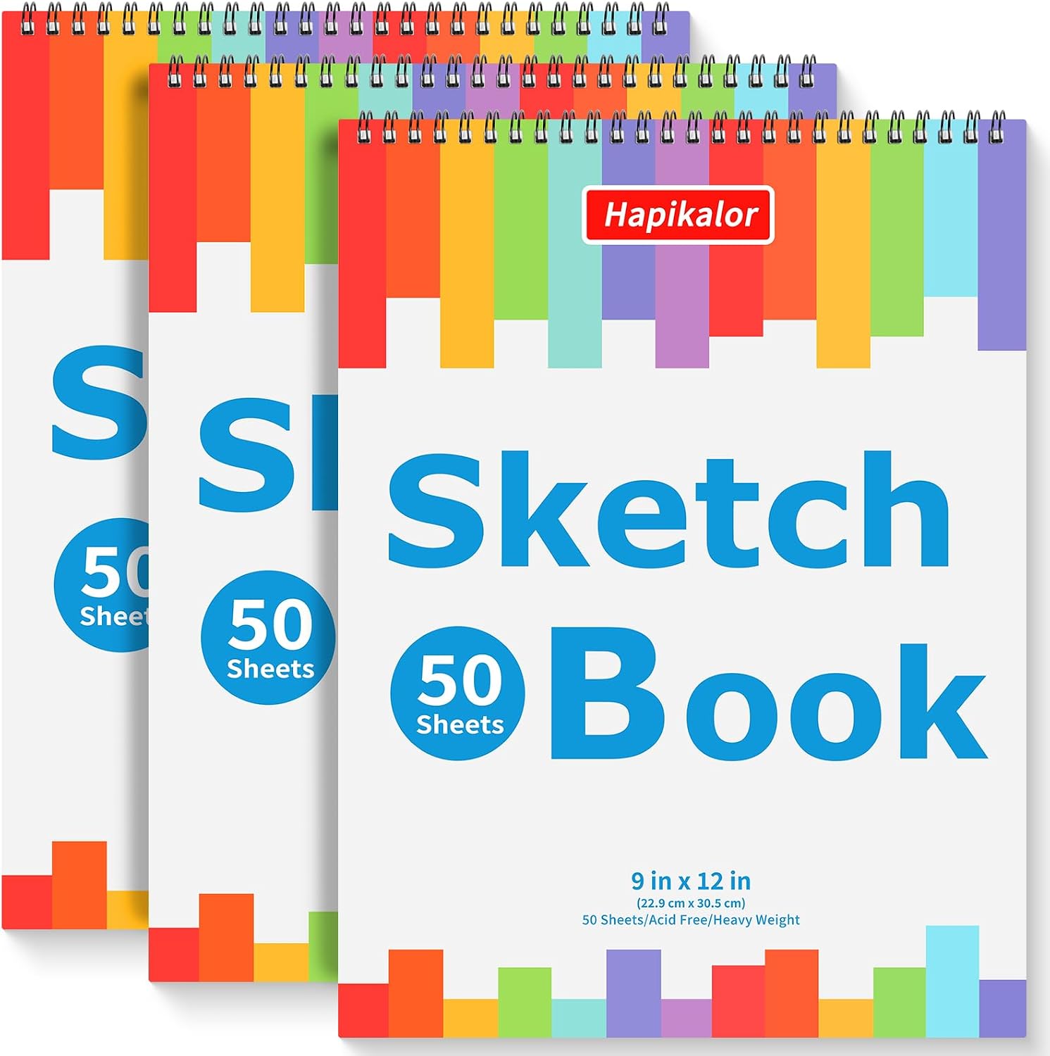 Detalle de Hapikalor Sketch Pad Set, 9 x 12 Inches