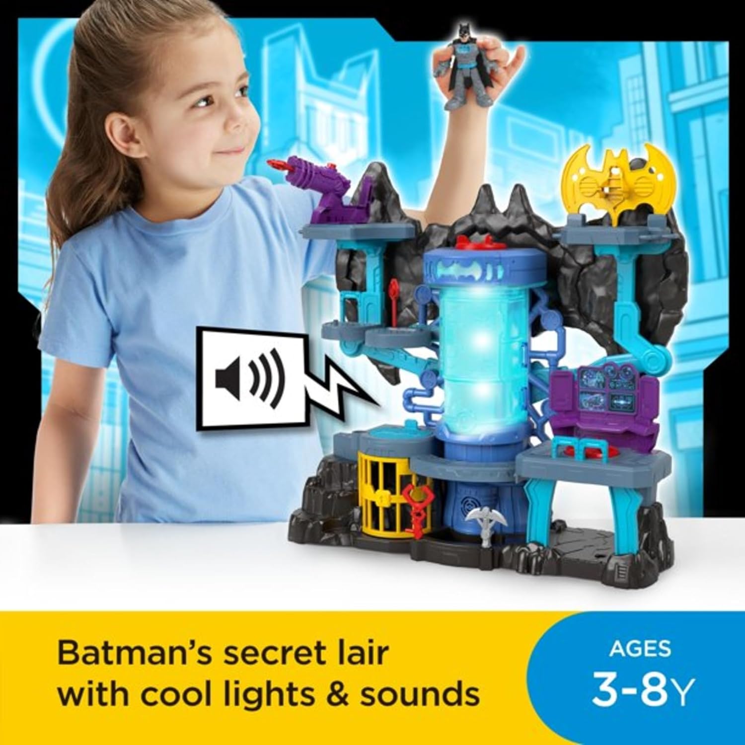 Thumbnail 1 de Fisher-Price Imaginext DC Super Friends Batman Bat-Tech Batcave Playset (HGN70)