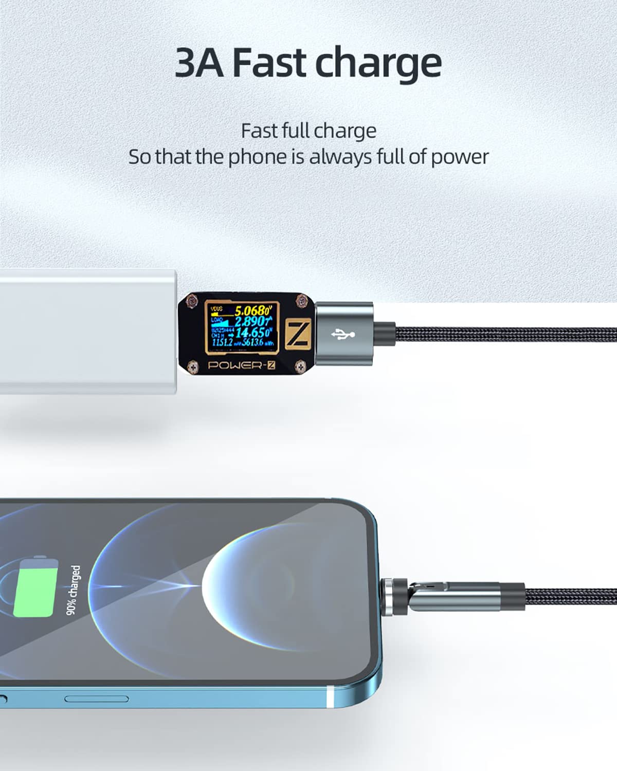 Thumbnail 3 de Kuulaa Magnetic Charging Cable 2 Pack 3A USB-C data cable